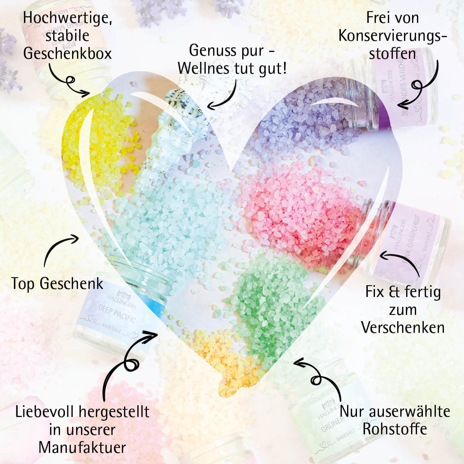 Adventskalender Badesalz Hallingers Duftmix - Premium Auswahl Geschenkidee - Bild 7 von 10